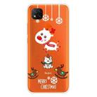 For Xiaomi Redmi 9C Christmas Series Transparent TPU Protective Case(Trojan Bear Deer) - 1