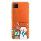 For Xiaomi Redmi 9C Christmas Series Transparent TPU Protective Case(Take Picture Bear Snowman) - 1