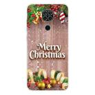 For Xiaomi Redmi Note 9 Christmas Series Transparent TPU Protective Case(Christmas Balls) - 1