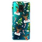 For Xiaomi Redmi Note 9S Christmas Series Transparent TPU Protective Case(Cane Deer) - 1