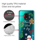 For Xiaomi Redmi Note 9S Christmas Series Transparent TPU Protective Case(Simple Snowman) - 3