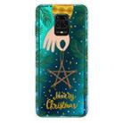 For Xiaomi Redmi Note 9S Christmas Series Transparent TPU Protective Case(Five-pointed Star) - 1