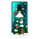 For Xiaomi Redmi Note 9S Christmas Series Transparent TPU Protective Case(Three-tier Christmas Tree) - 1