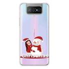 For ASUS Zenfone 7 Pro ZS671KS Christmas Series Transparent TPU Protective Case(Girl Snowman) - 1