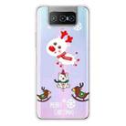 For ASUS Zenfone 7 Pro ZS671KS Christmas Series Transparent TPU Protective Case(Trojan Bear Deer) - 1