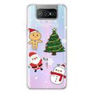 For ASUS Zenfone 7 Pro ZS671KS Christmas Series Transparent TPU Protective Case(4 Cartoons) - 1