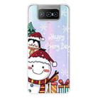 For ASUS Zenfone 7 Pro ZS671KS Christmas Series Transparent TPU Protective Case(Cute Penguin Snowman) - 1