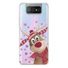 For ASUS Zenfone 7 Pro ZS671KS Christmas Series Transparent TPU Protective Case(Smiley Deer) - 1