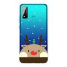 For Huawei P Smart 2020 Christmas Series Transparent TPU Protective Case(Fat Deer) - 1