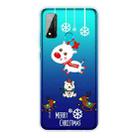 For Huawei P Smart 2020 Christmas Series Transparent TPU Protective Case(Trojan Bear Deer) - 1