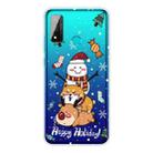 For Huawei P Smart 2020 Christmas Series Transparent TPU Protective Case(Stacked Doll) - 1