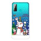 For Huawei P Smart 2020 Christmas Series Transparent TPU Protective Case(Penguin Family) - 1