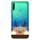 For Huawei P40 Lite E Christmas Series Transparent TPU Protective Case(Fat Deer) - 1