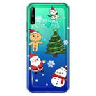 For Huawei P40 Lite E Christmas Series Transparent TPU Protective Case(4 Cartoons) - 1