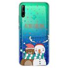 For Huawei P40 Lite E Christmas Series Transparent TPU Protective Case(Take Picture Bear Snowman) - 1