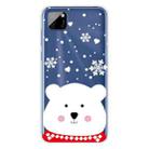 For Huawei Y5p Christmas Series Transparent TPU Protective Case(Chubby White Bear) - 1