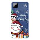 For Huawei Y5p Christmas Series Transparent TPU Protective Case(Cute Penguin Snowman) - 1