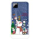 For Huawei Y5p Christmas Series Transparent TPU Protective Case(Penguin Family) - 1