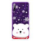 For Huawei Y6p Christmas Series Transparent TPU Protective Case(Chubby White Bear) - 1