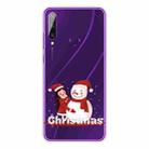 For Huawei Y6p Christmas Series Transparent TPU Protective Case(Girl Snowman) - 1