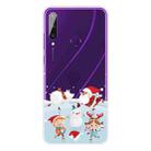 For Huawei Y6p Christmas Series Transparent TPU Protective Case(Snow Entertainment) - 1
