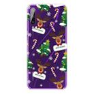 For Huawei Y6p Christmas Series Transparent TPU Protective Case(Cane Deer) - 1