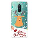 For OnePlus 8 Christmas Series Transparent TPU Protective Case(Christmas Ugly Deer) - 1