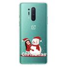 For OnePlus 8 Pro Christmas Series Transparent TPU Protective Case(Girl Snowman) - 1