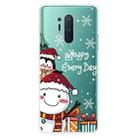 For OnePlus 8 Pro Christmas Series Transparent TPU Protective Case(Cute Penguin Snowman) - 1