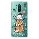 For OnePlus 8 Pro Christmas Series Transparent TPU Protective Case(Stacked Doll) - 1