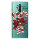 For OnePlus 8 Pro Christmas Series Transparent TPU Protective Case(Big Crutch) - 1