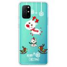 For OnePlus 8T Christmas Series Transparent TPU Protective Case(Trojan Bear Deer) - 1