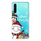 For OnePlus Nord Christmas Series Transparent TPU Protective Case(Cute Penguin Snowman) - 1