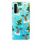 For OnePlus Nord Christmas Series Transparent TPU Protective Case(Cane Deer) - 1