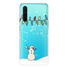 For OnePlus Nord Christmas Series Transparent TPU Protective Case(Milk Tea Snowman) - 1