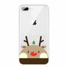 Christmas Series Clear TPU Protective Case For iPhone 8 Plus / 7 Plus(Fat Deer) - 1