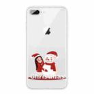 Christmas Series Clear TPU Protective Case For iPhone 8 Plus / 7 Plus(Girl Snowman) - 1