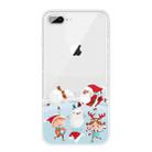 Christmas Series Clear TPU Protective Case For iPhone 8 Plus / 7 Plus(Snow Entertainment) - 1