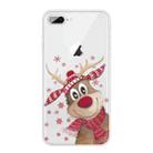 Christmas Series Clear TPU Protective Case For iPhone 8 Plus / 7 Plus(Smiley Deer) - 1