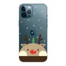 For iPhone 11 Pro Christmas Series Clear TPU Protective Case (Fat Deer) - 1