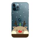 For iPhone 11 Pro Max Christmas Series Clear TPU Protective Case (Fat Deer) - 1