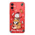 For iPhone 12 / 12 Pro Christmas Series Clear TPU Protective Case(Stacked Doll) - 1