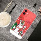 For iPhone 12 / 12 Pro Christmas Series Clear TPU Protective Case(Penguin Family) - 2