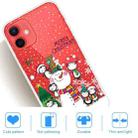 For iPhone 12 / 12 Pro Christmas Series Clear TPU Protective Case(Penguin Family) - 5