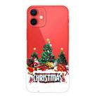 For iPhone 12 mini Christmas Series Clear TPU Protective Case (Retro Old Man) - 1