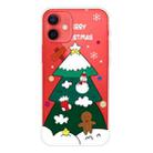 For iPhone 12 mini Christmas Series Clear TPU Protective Case (Three-tier Christmas Tree) - 1