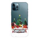 For iPhone 12 Pro Max Christmas Series Clear TPU Protective Case(Retro Old Man) - 1
