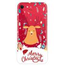 For iPhone SE 2022 / SE 2020 / 8 / 7 Christmas Series Clear TPU Protective Case(Christmas Ugly Deer) - 1