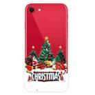 For iPhone SE 2022 / SE 2020 / 8 / 7 Christmas Series Clear TPU Protective Case(Retro Old Man) - 1