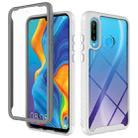 For Huawei P30 Lite Starry Sky Solid Color Series Shockproof PC + TPU Protective Case(White) - 1